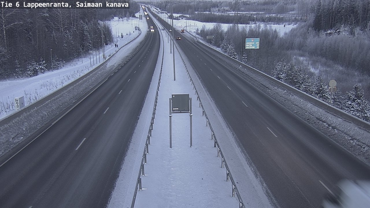 Weather Camera Image Road 6 Lappeenranta, Saimaa channel, Lappeenranta, Etelä-Karjala