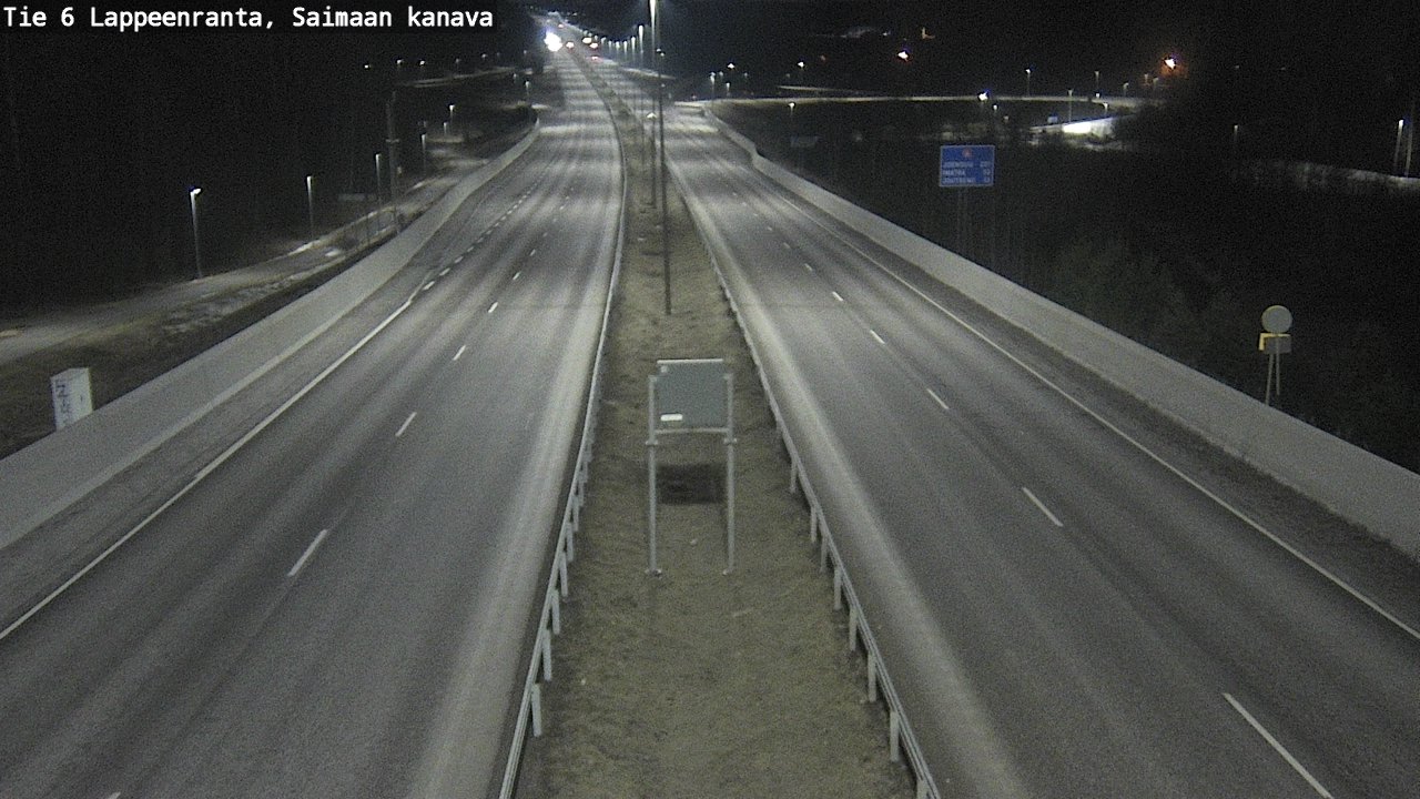 Weather Camera Image Väg 6 Villmanstrand,Saima kanal, Lappeenranta, Etelä-Karjala
