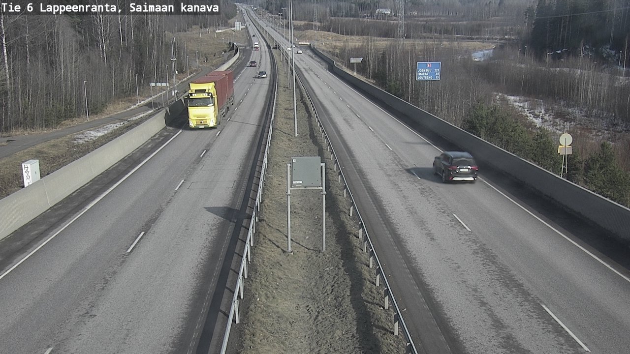 Kelikamerat Kuva Tie 6 Lappeenranta, Saimaan kanava, Lappeenranta, Etelä-Karjala