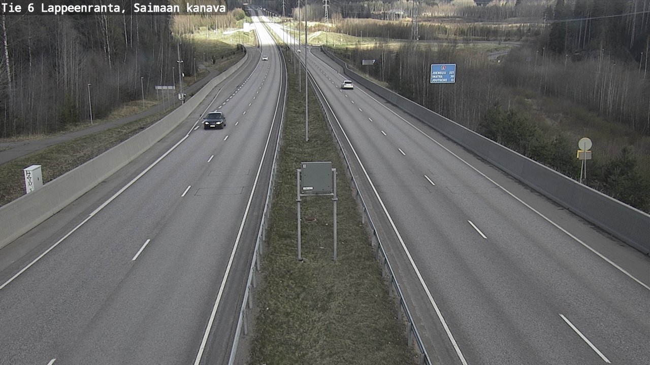 Weather Camera Image Road 6 Lappeenranta, Saimaa channel, Lappeenranta, Etelä-Karjala