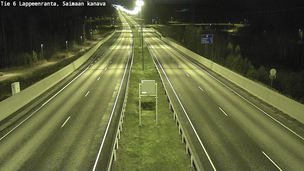 Weather Camera Image Road 6 Lappeenranta, Saimaa channel, Lappeenranta, Etelä-Karjala