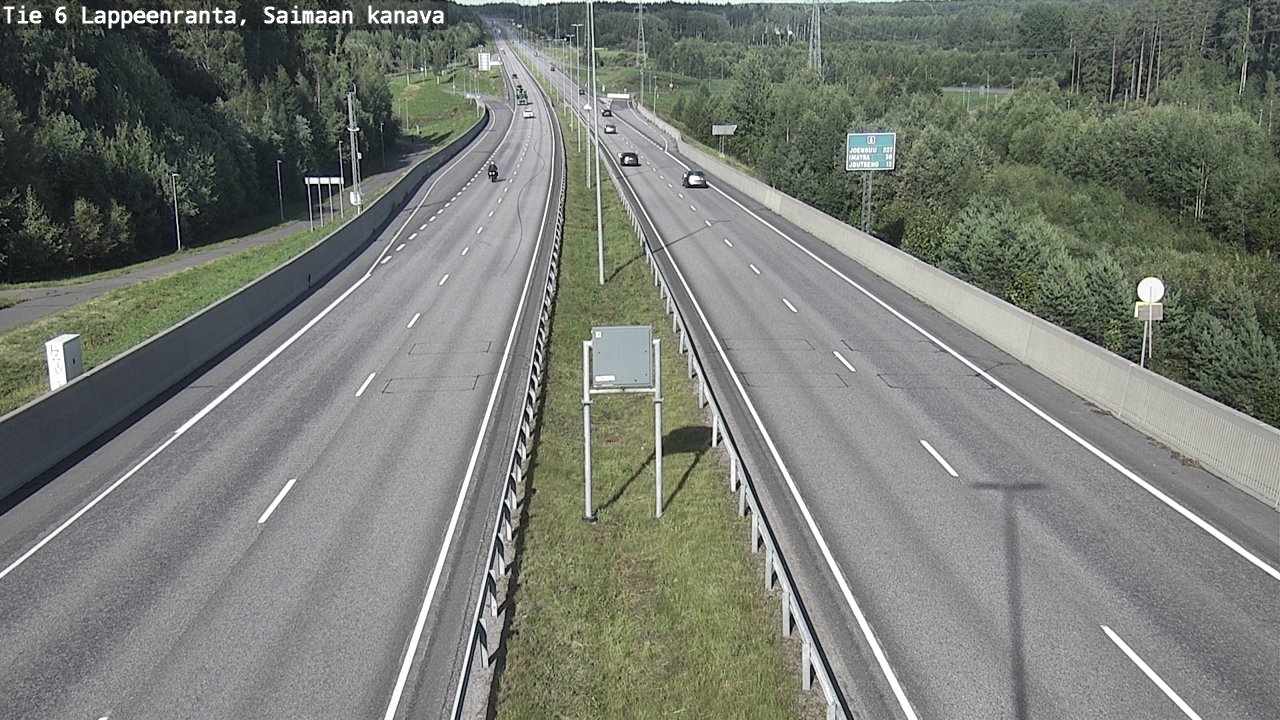 Kelikamerat Kuva Tie 6 Lappeenranta, Saimaan kanava, Lappeenranta, Etelä-Karjala