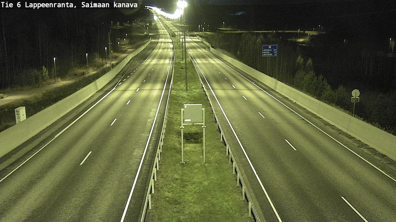Weather Camera Image Road 6 Lappeenranta, Saimaa channel, Lappeenranta, Etelä-Karjala