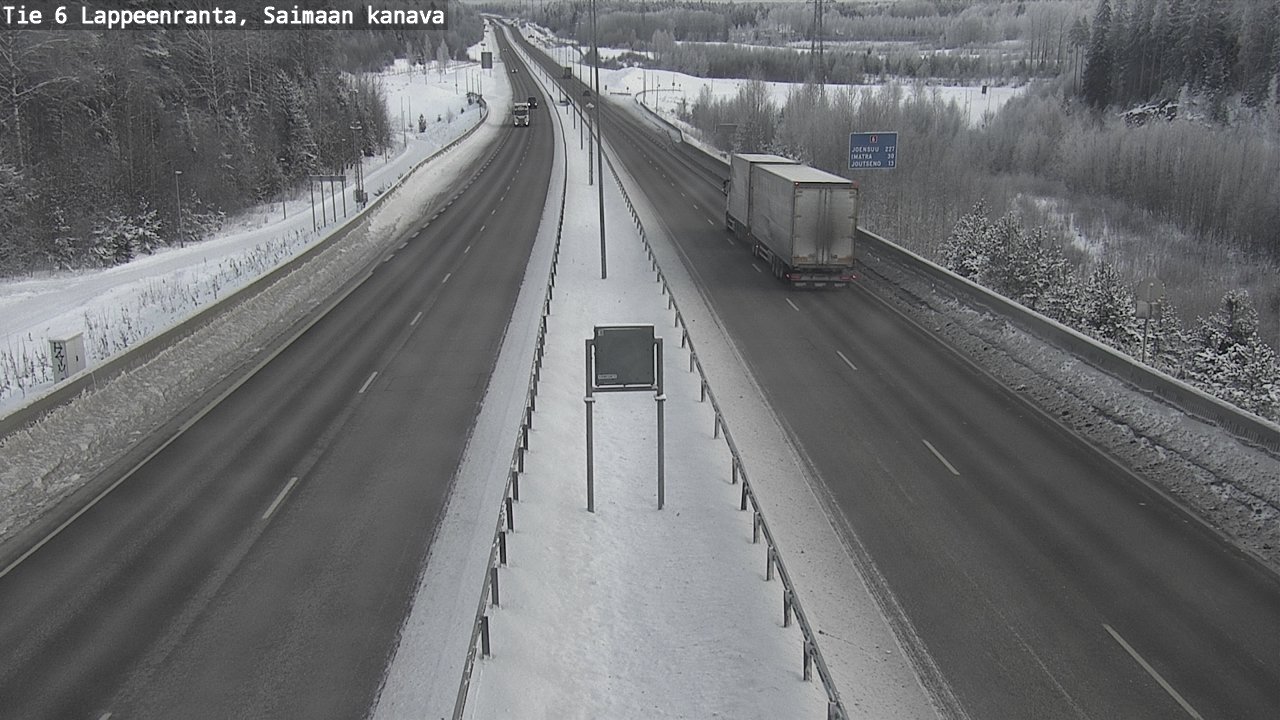 Weather Camera Image Road 6 Lappeenranta, Saimaa channel, Lappeenranta, Etelä-Karjala