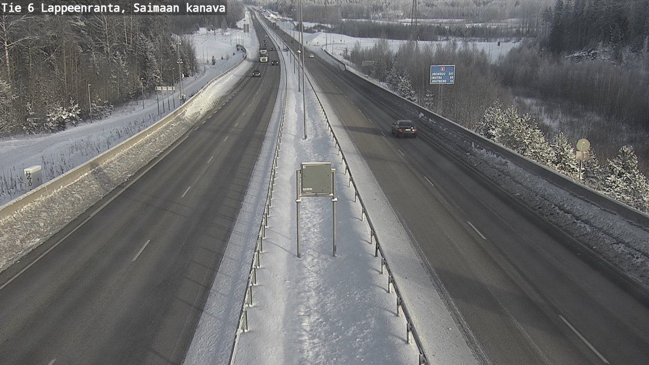 Kelikamerat Kuva Tie 6 Lappeenranta, Saimaan kanava, Lappeenranta, Etelä-Karjala