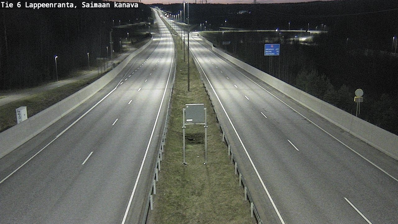Weather Camera Image Road 6 Lappeenranta, Saimaa channel, Lappeenranta, Etelä-Karjala