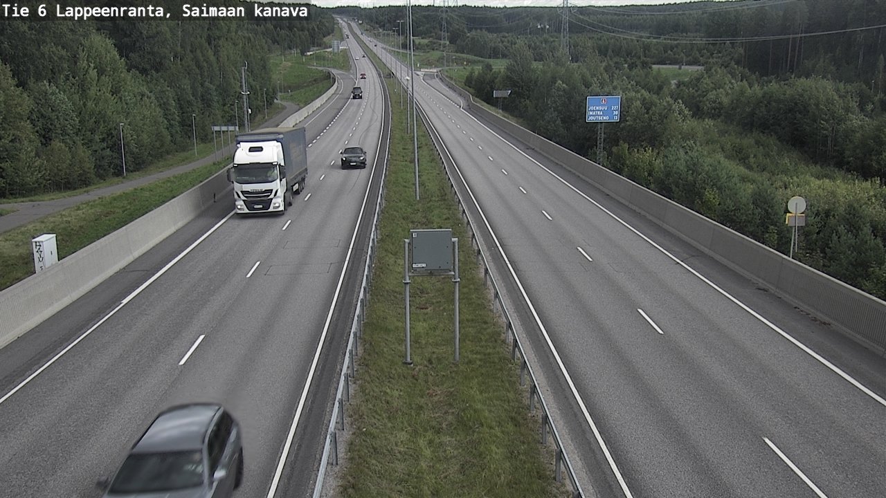 Kelikamerat Kuva Tie 6 Lappeenranta, Saimaan kanava, Lappeenranta, Etelä-Karjala