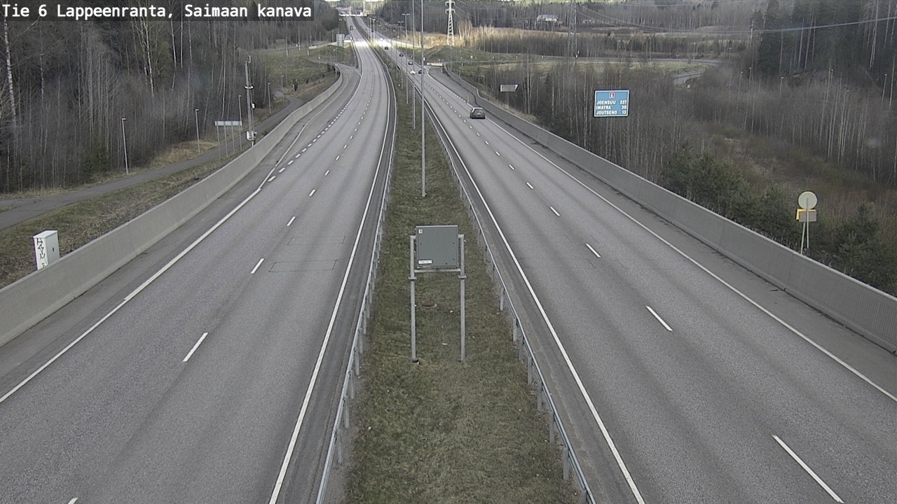 Weather Camera Image Road 6 Lappeenranta, Saimaa channel, Lappeenranta, Etelä-Karjala