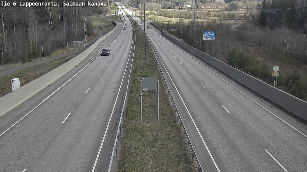 Weather Camera Image Road 6 Lappeenranta, Saimaa channel, Lappeenranta, Etelä-Karjala