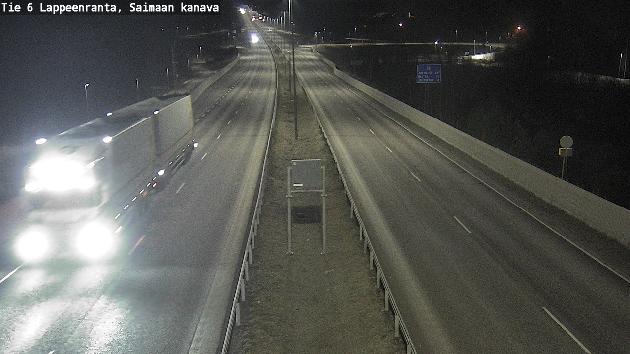 Weather Camera Image Väg 6 Villmanstrand,Saima kanal, Lappeenranta, Etelä-Karjala