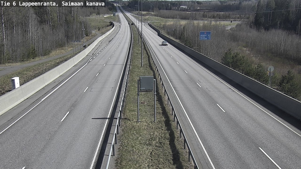 Weather Camera Image Road 6 Lappeenranta, Saimaa channel, Lappeenranta, Etelä-Karjala
