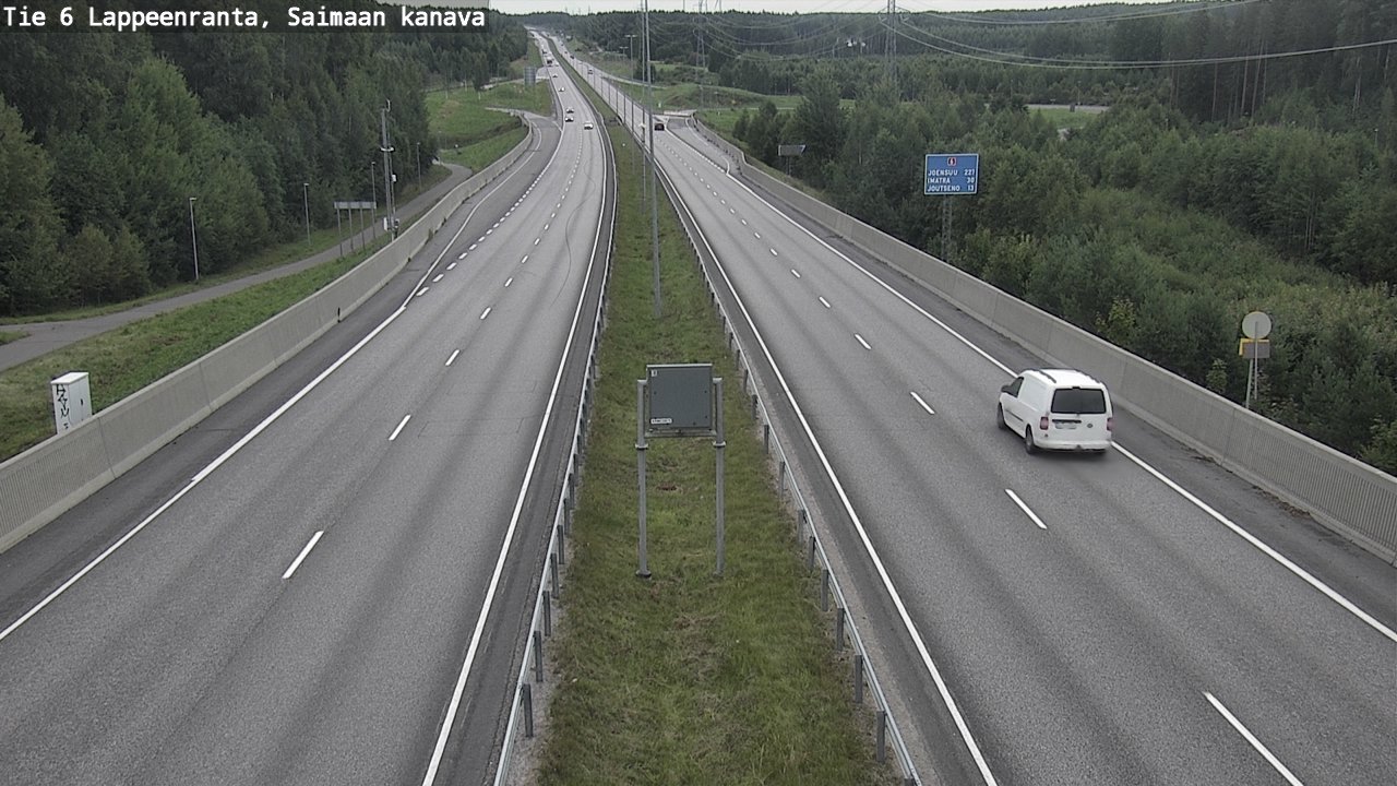 Weather Camera Image Road 6 Lappeenranta, Saimaa channel, Lappeenranta, Etelä-Karjala