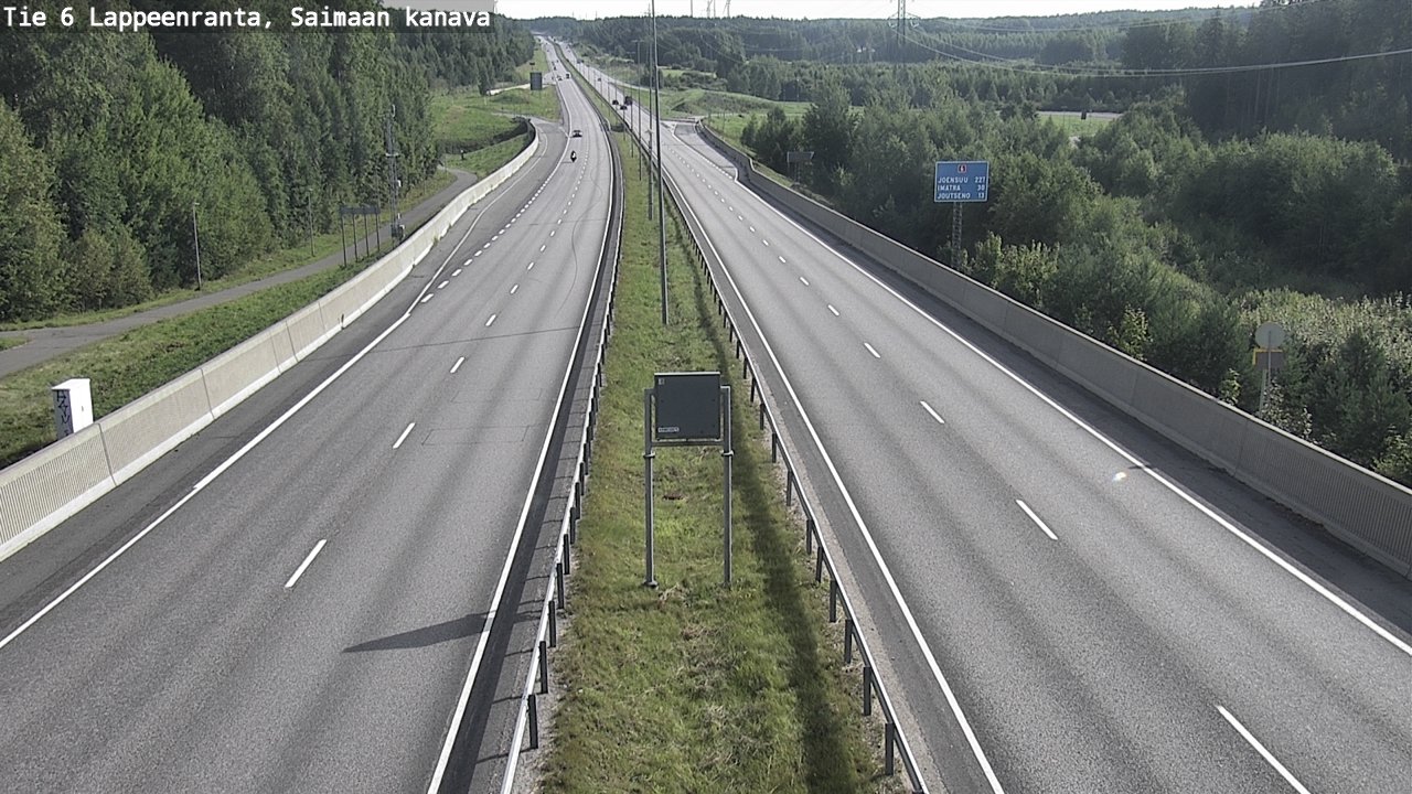 Weather Camera Image Road 6 Lappeenranta, Saimaa channel, Lappeenranta, Etelä-Karjala