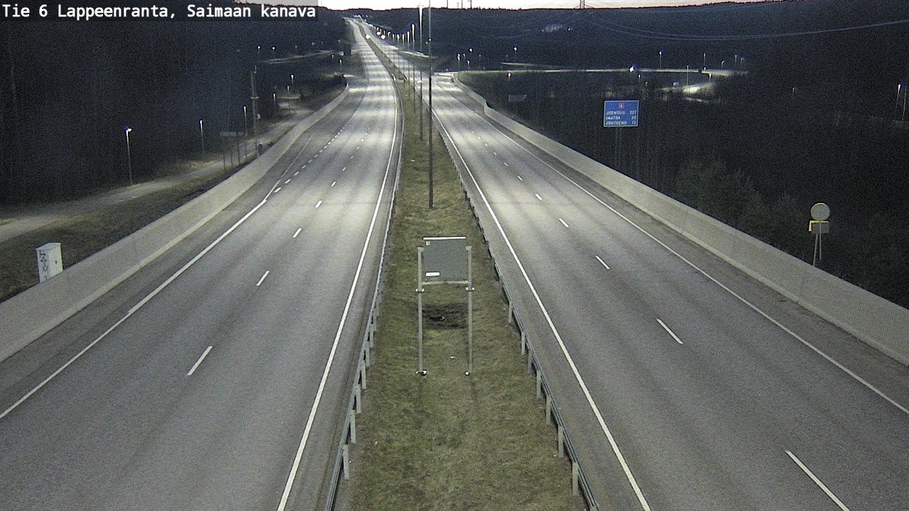 Weather Camera Image Road 6 Lappeenranta, Saimaa channel, Lappeenranta, Etelä-Karjala