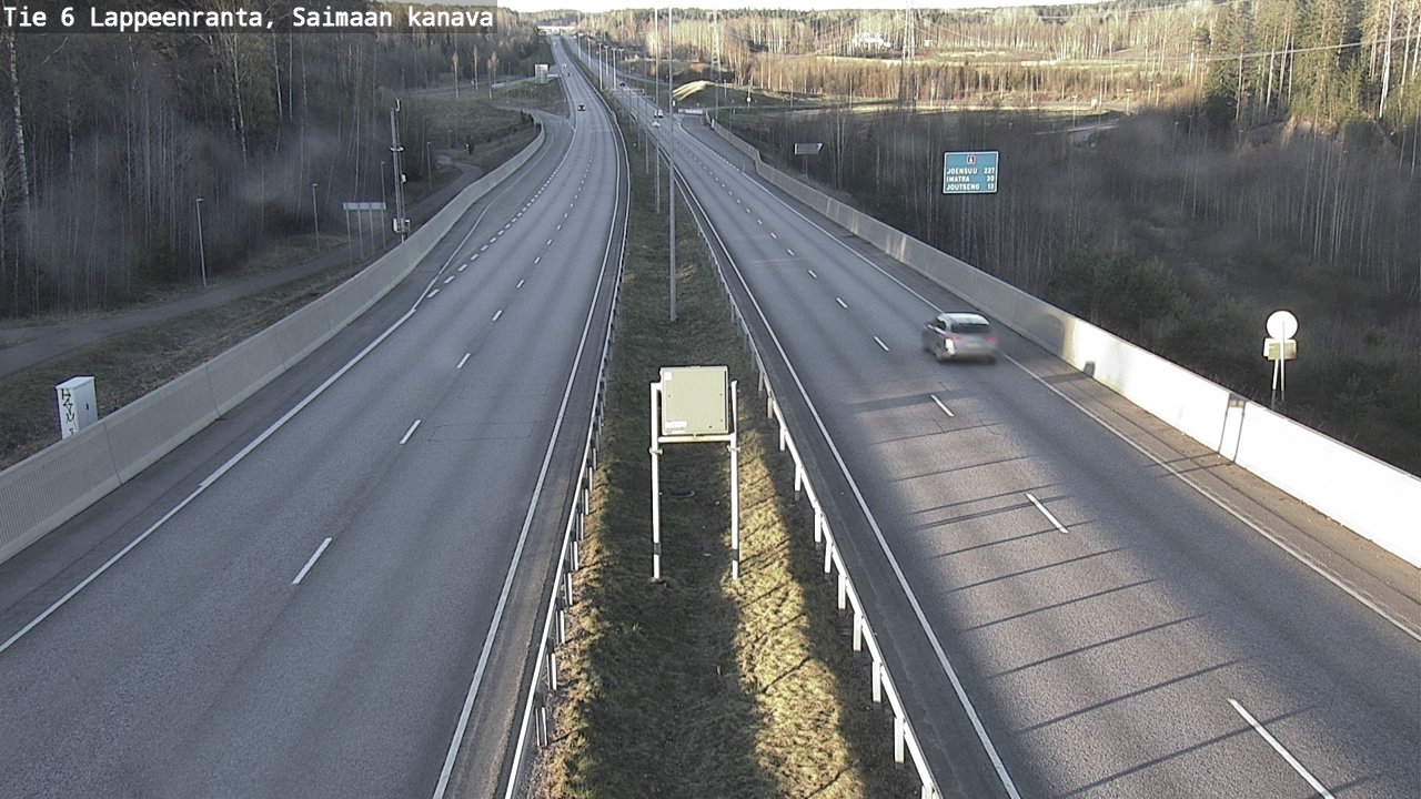 Weather Camera Image Road 6 Lappeenranta, Saimaa channel, Lappeenranta, Etelä-Karjala