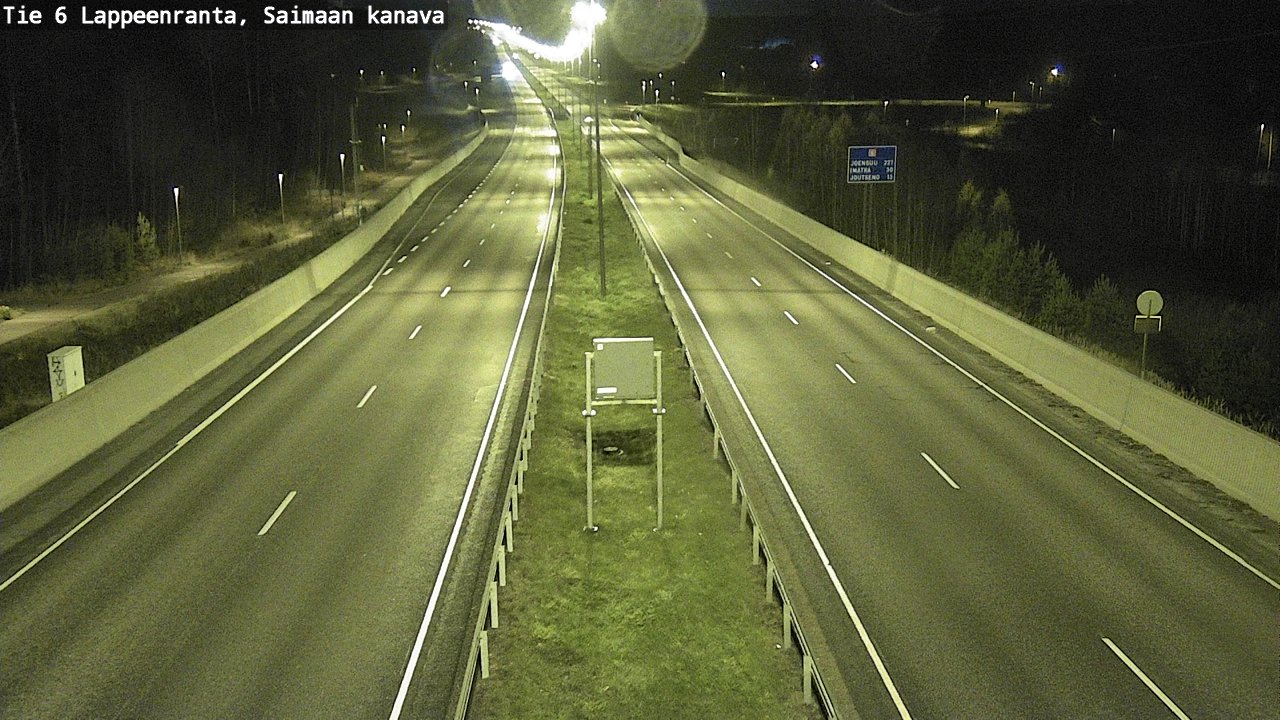 Weather Camera Image Road 6 Lappeenranta, Saimaa channel, Lappeenranta, Etelä-Karjala