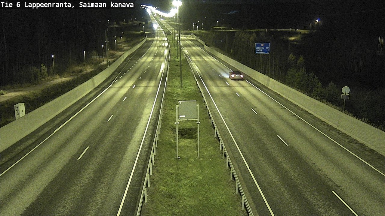 Weather Camera Image Väg 6 Villmanstrand,Saima kanal, Lappeenranta, Etelä-Karjala