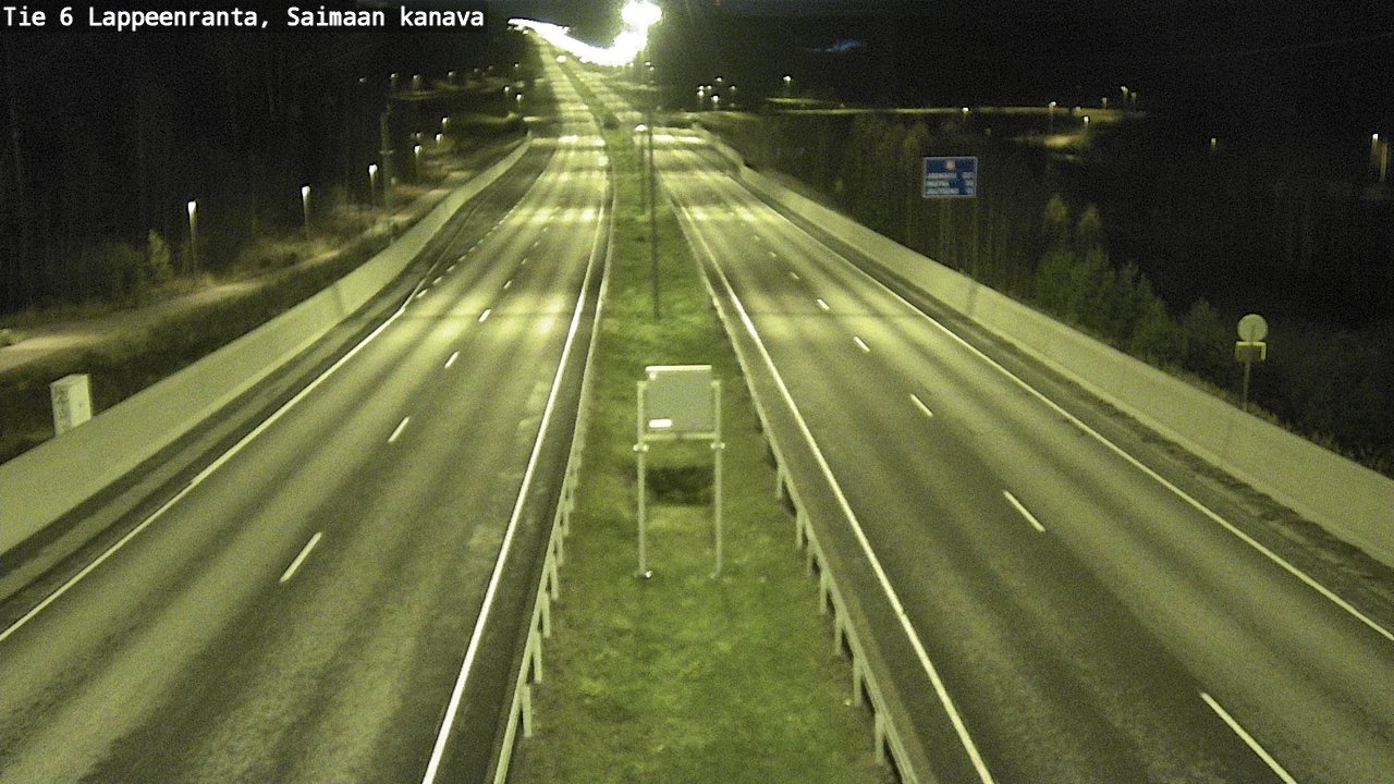 Weather Camera Image Road 6 Lappeenranta, Saimaa channel, Lappeenranta, Etelä-Karjala