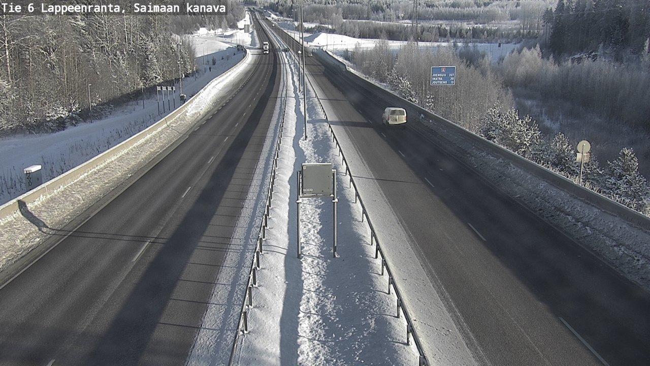 Weather Camera Image Road 6 Lappeenranta, Saimaa channel, Lappeenranta, Etelä-Karjala