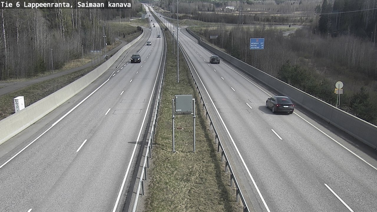 Weather Camera Image Road 6 Lappeenranta, Saimaa channel, Lappeenranta, Etelä-Karjala