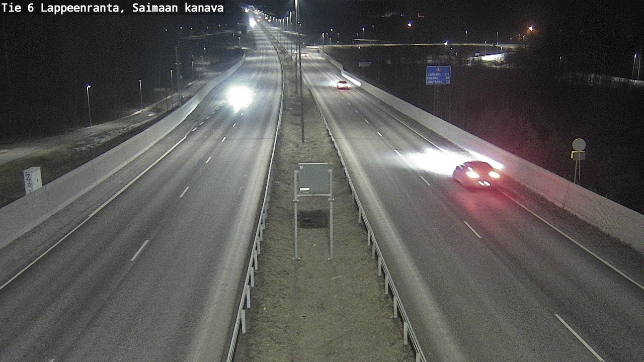 Weather Camera Image Väg 6 Villmanstrand,Saima kanal, Lappeenranta, Etelä-Karjala