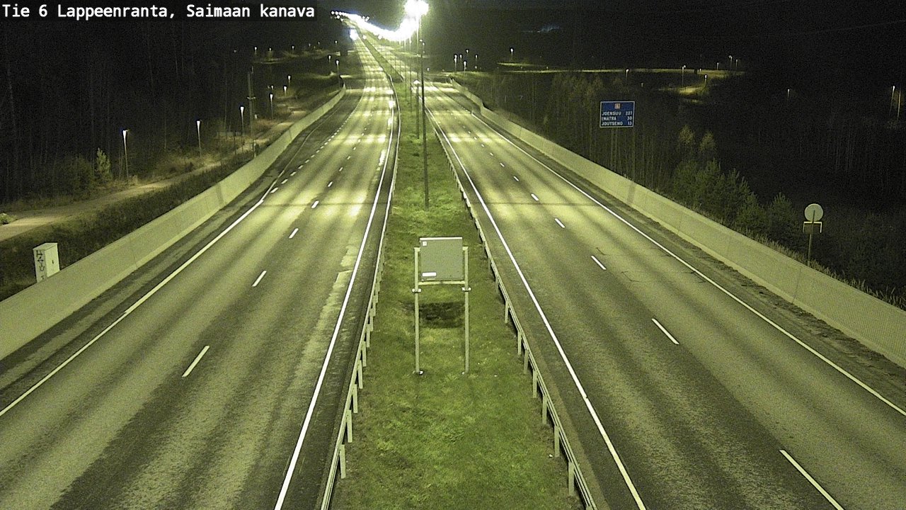 Weather Camera Image Väg 6 Villmanstrand,Saima kanal, Lappeenranta, Etelä-Karjala