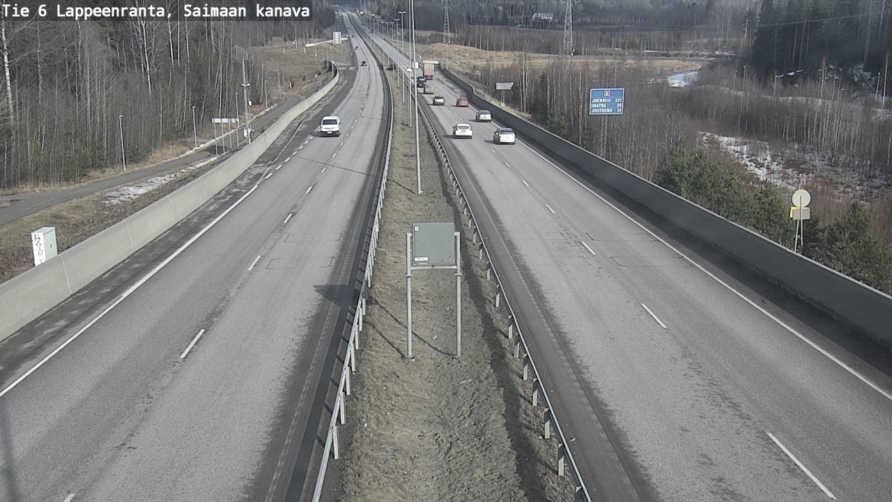 Kelikamerat Kuva Tie 6 Lappeenranta, Saimaan kanava, Lappeenranta, Etelä-Karjala