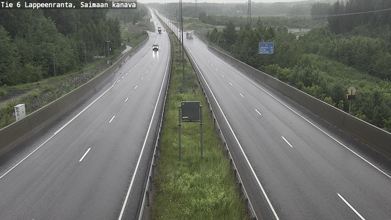 Weather Camera Image Road 6 Lappeenranta, Saimaa channel, Lappeenranta, Etelä-Karjala