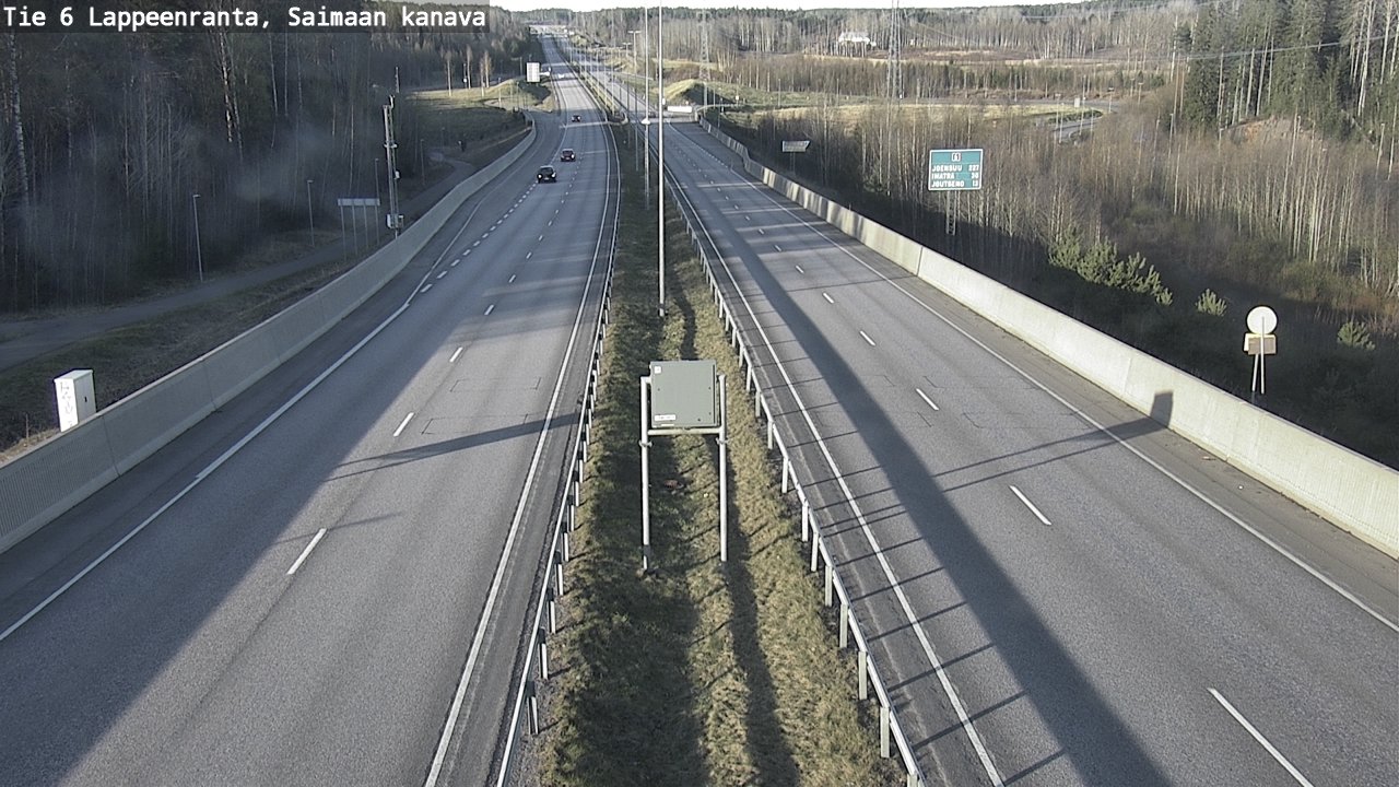 Weather Camera Image Road 6 Lappeenranta, Saimaa channel, Lappeenranta, Etelä-Karjala