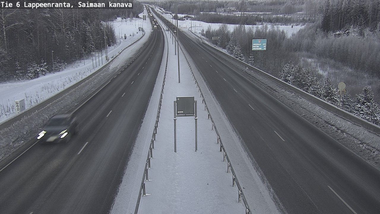 Weather Camera Image Road 6 Lappeenranta, Saimaa channel, Lappeenranta, Etelä-Karjala