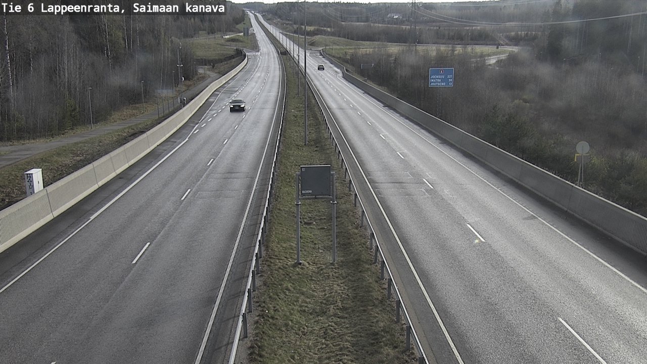 Weather Camera Image Road 6 Lappeenranta, Saimaa channel, Lappeenranta, Etelä-Karjala