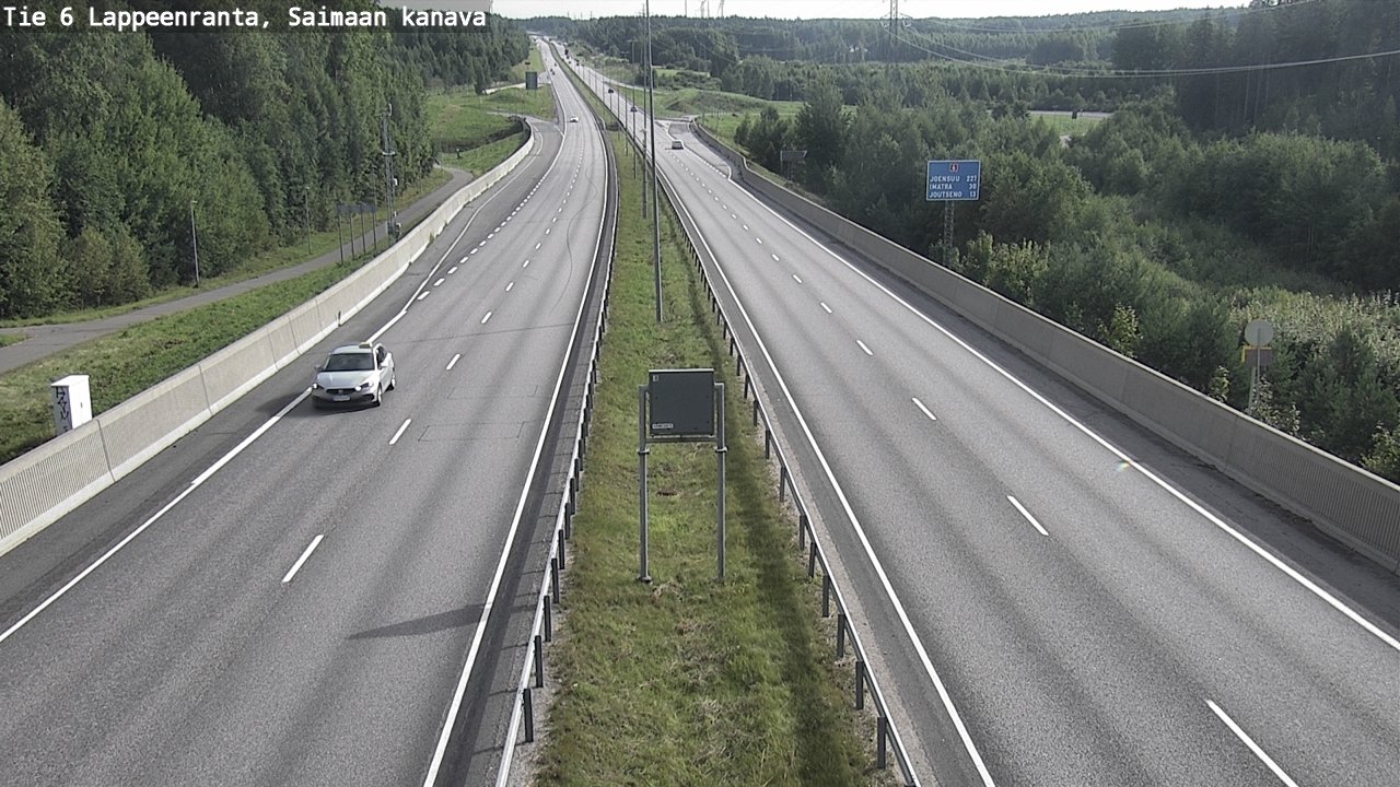 Weather Camera Image Road 6 Lappeenranta, Saimaa channel, Lappeenranta, Etelä-Karjala