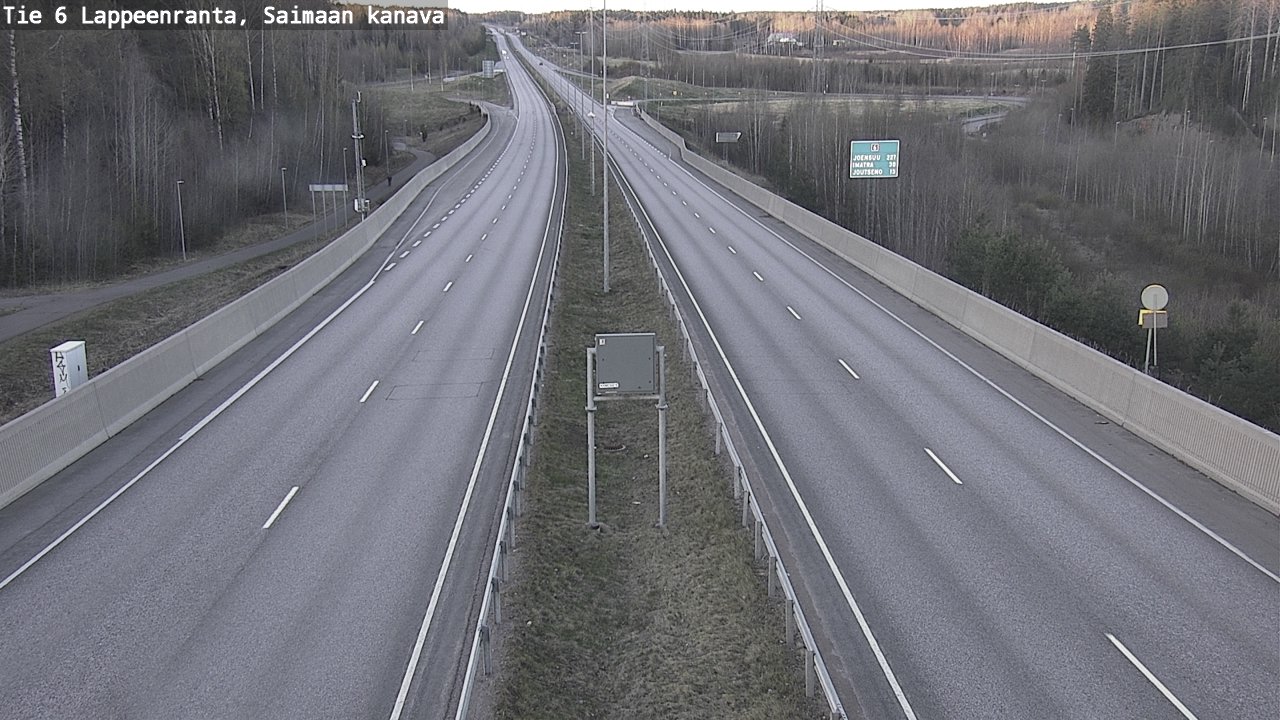 Weather Camera Image Road 6 Lappeenranta, Saimaa channel, Lappeenranta, Etelä-Karjala