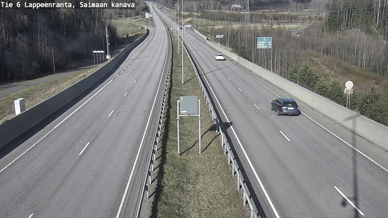 Weather Camera Image Road 6 Lappeenranta, Saimaa channel, Lappeenranta, Etelä-Karjala