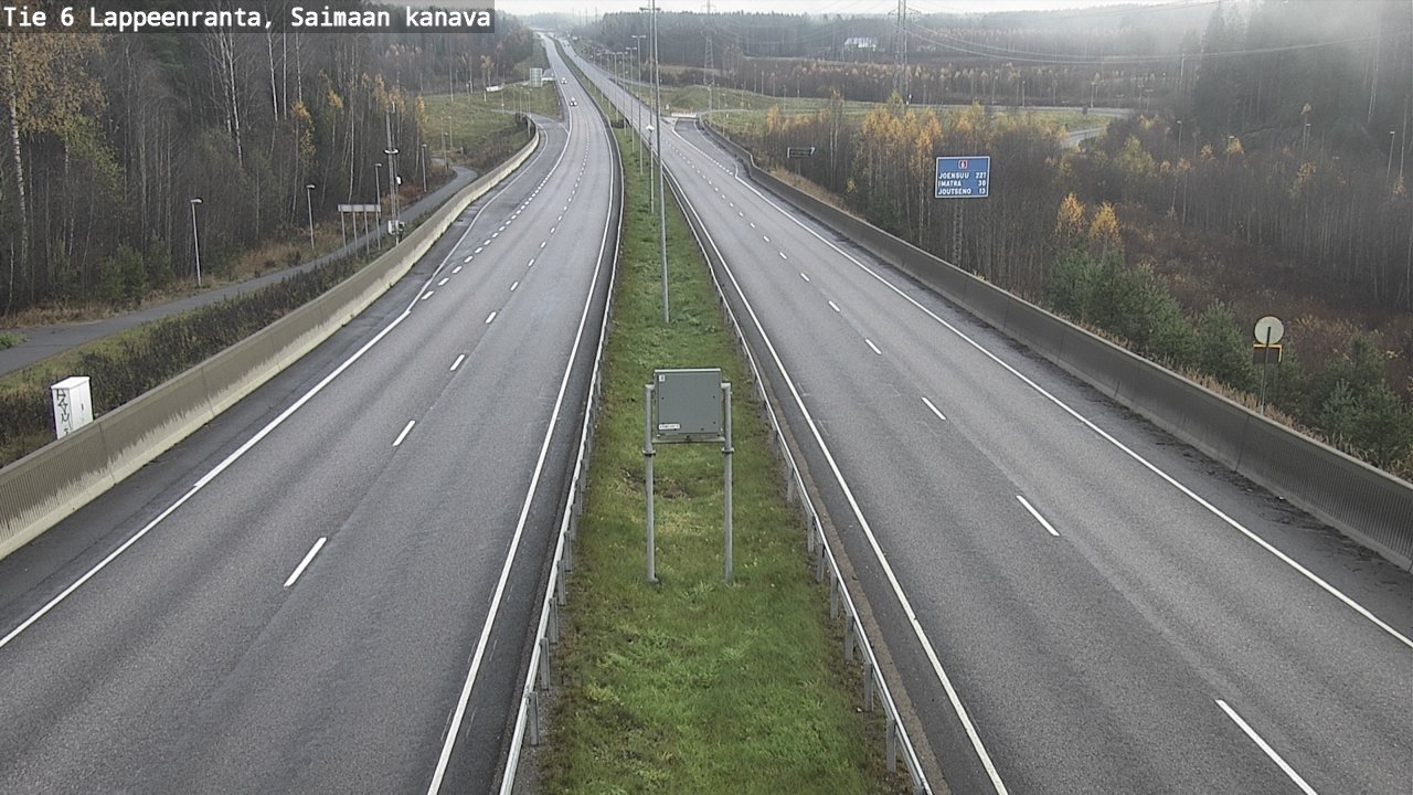 Kelikamerat Kuva Tie 6 Lappeenranta, Saimaan kanava, Lappeenranta, Etelä-Karjala