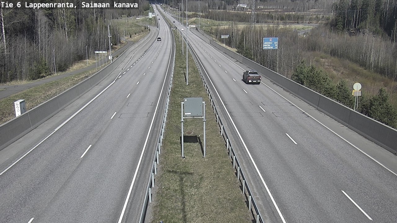 Weather Camera Image Road 6 Lappeenranta, Saimaa channel, Lappeenranta, Etelä-Karjala