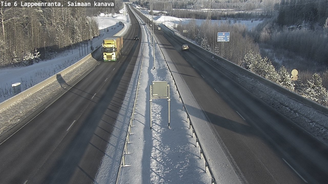 Weather Camera Image Road 6 Lappeenranta, Saimaa channel, Lappeenranta, Etelä-Karjala