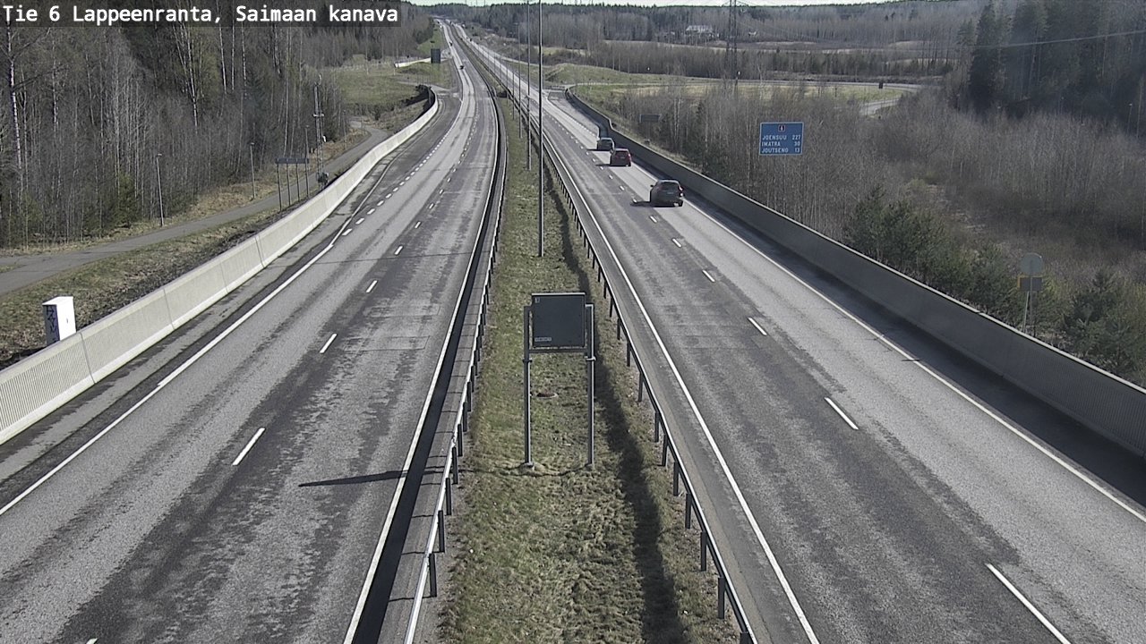 Weather Camera Image Road 6 Lappeenranta, Saimaa channel, Lappeenranta, Etelä-Karjala