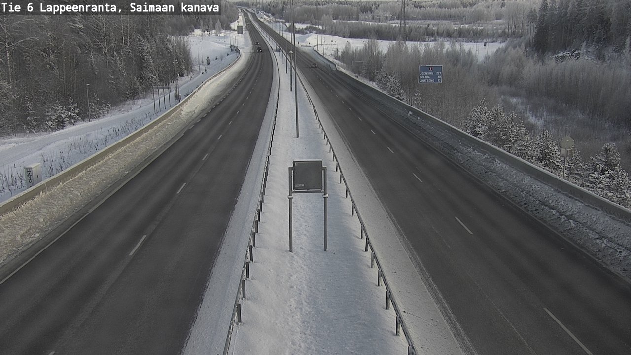 Weather Camera Image Road 6 Lappeenranta, Saimaa channel, Lappeenranta, Etelä-Karjala