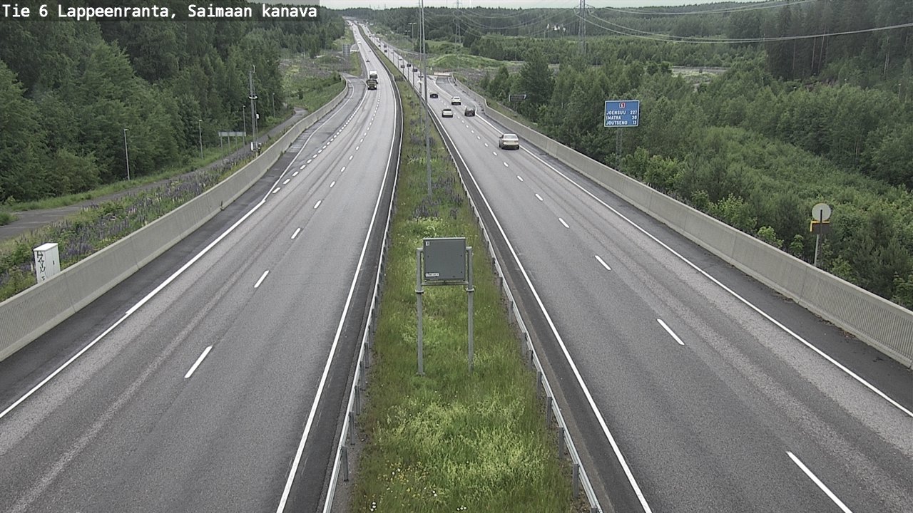 Kelikamerat Kuva Tie 6 Lappeenranta, Saimaan kanava, Lappeenranta, Etelä-Karjala