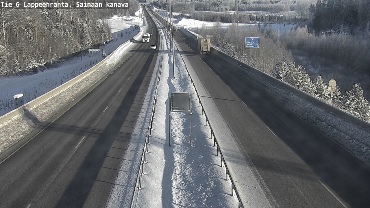 Weather Camera Image Road 6 Lappeenranta, Saimaa channel, Lappeenranta, Etelä-Karjala