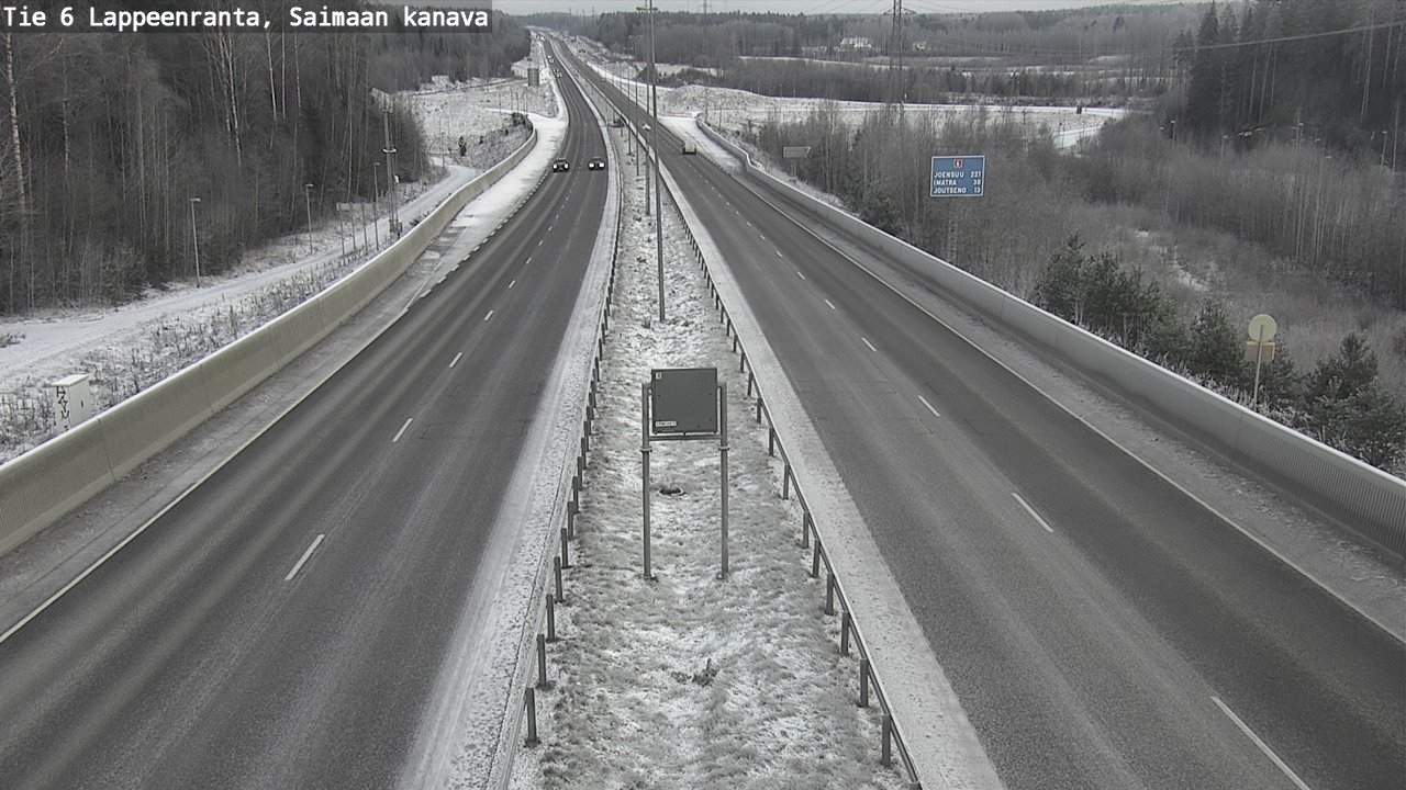 Kelikamerat Kuva Tie 6 Lappeenranta, Saimaan kanava, Lappeenranta, Etelä-Karjala