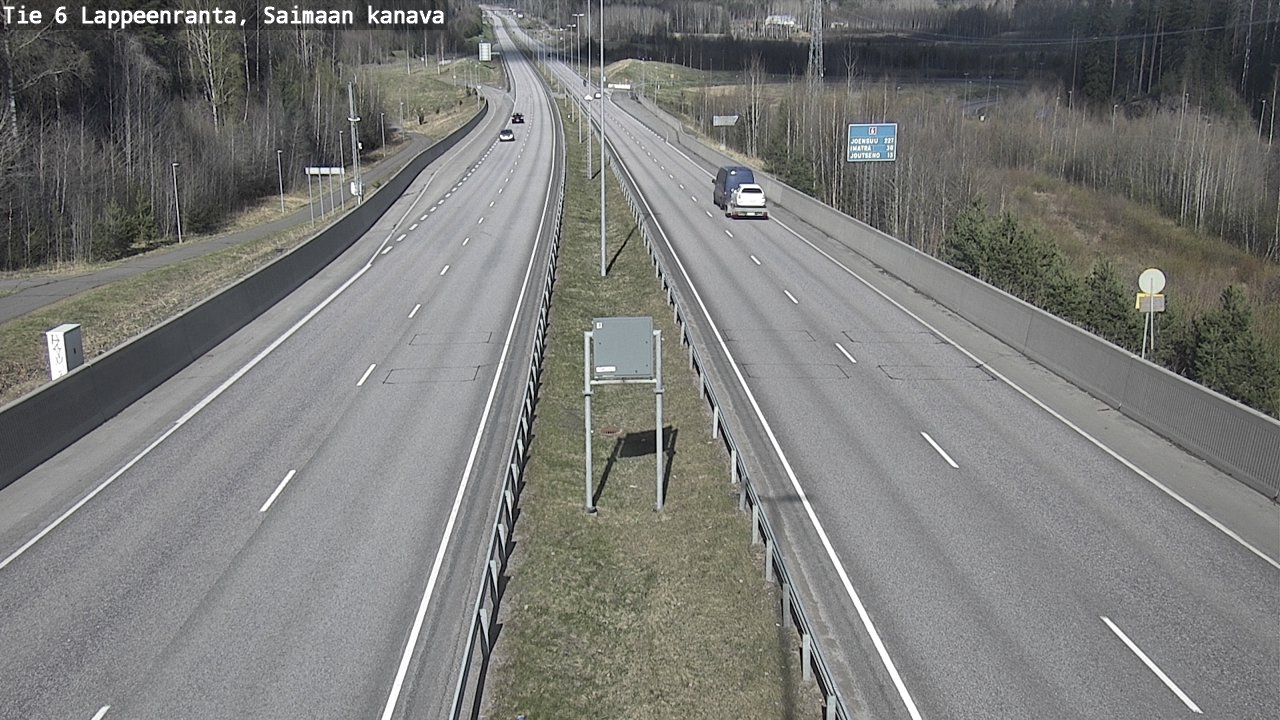 Weather Camera Image Road 6 Lappeenranta, Saimaa channel, Lappeenranta, Etelä-Karjala