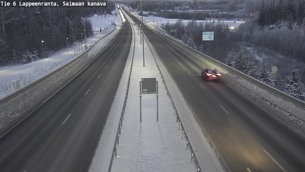 Weather Camera Image Road 6 Lappeenranta, Saimaa channel, Lappeenranta, Etelä-Karjala