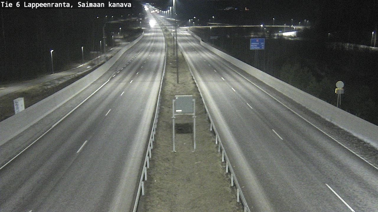 Weather Camera Image Väg 6 Villmanstrand,Saima kanal, Lappeenranta, Etelä-Karjala