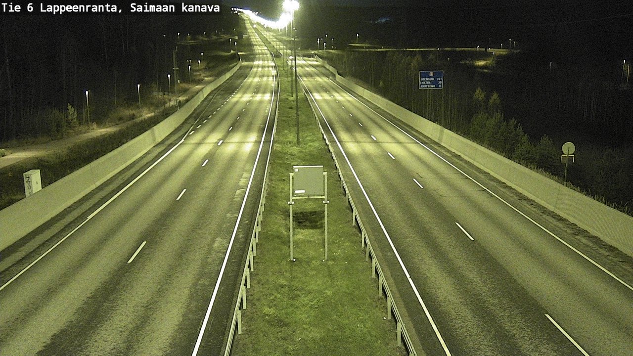 Weather Camera Image Road 6 Lappeenranta, Saimaa channel, Lappeenranta, Etelä-Karjala