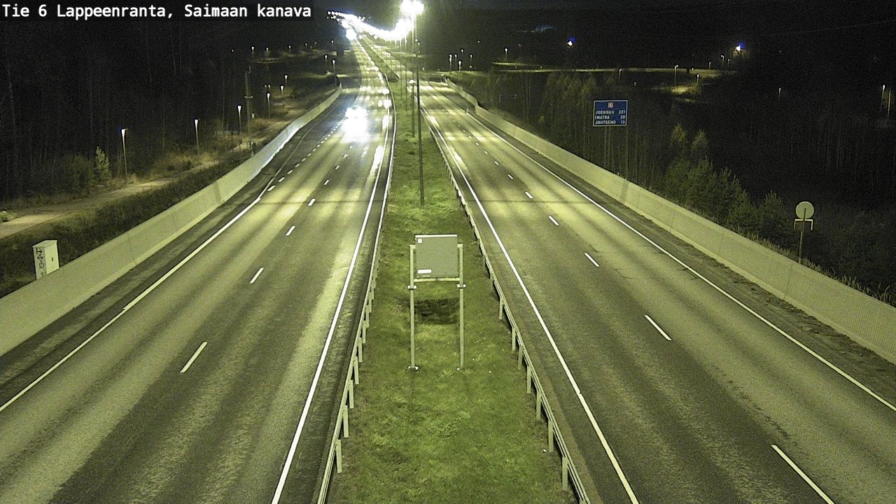 Weather Camera Image Väg 6 Villmanstrand,Saima kanal, Lappeenranta, Etelä-Karjala