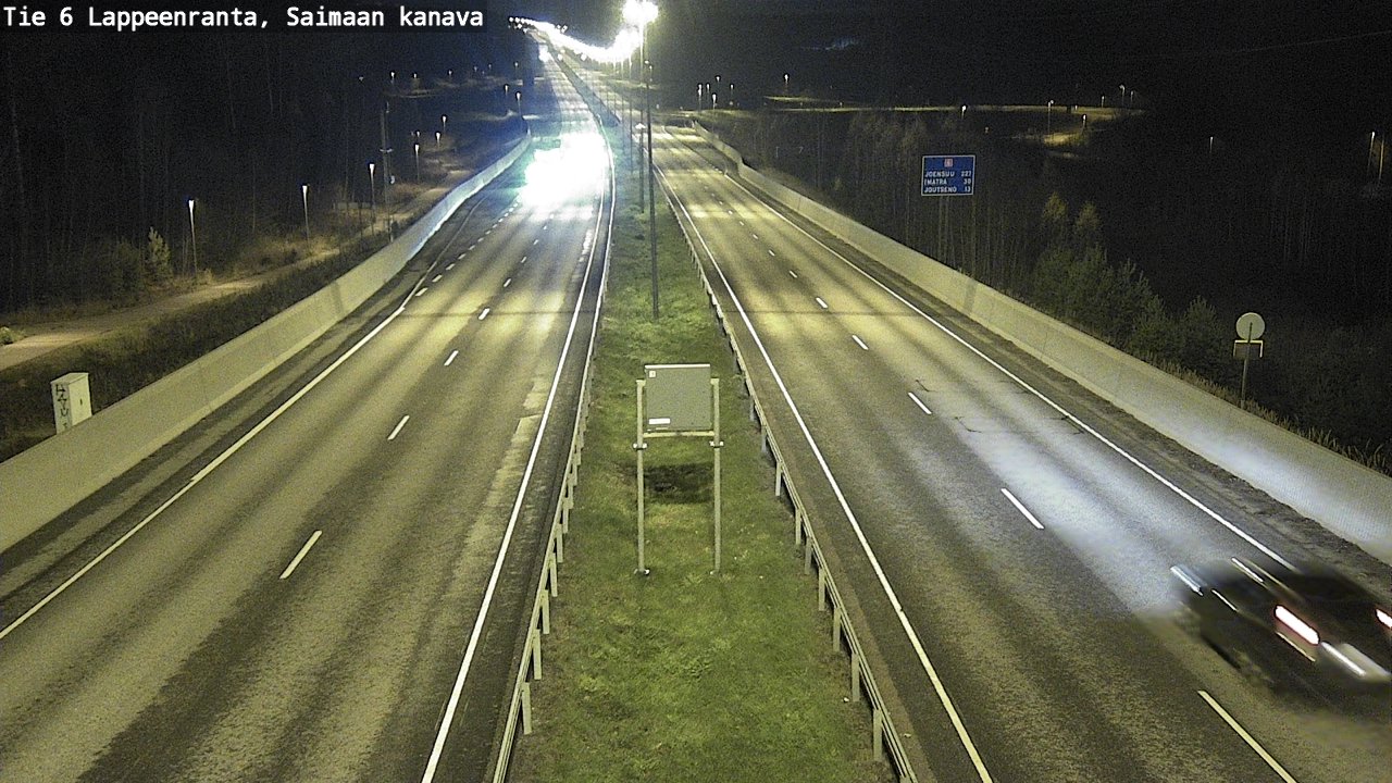 Weather Camera Image Väg 6 Villmanstrand,Saima kanal, Lappeenranta, Etelä-Karjala