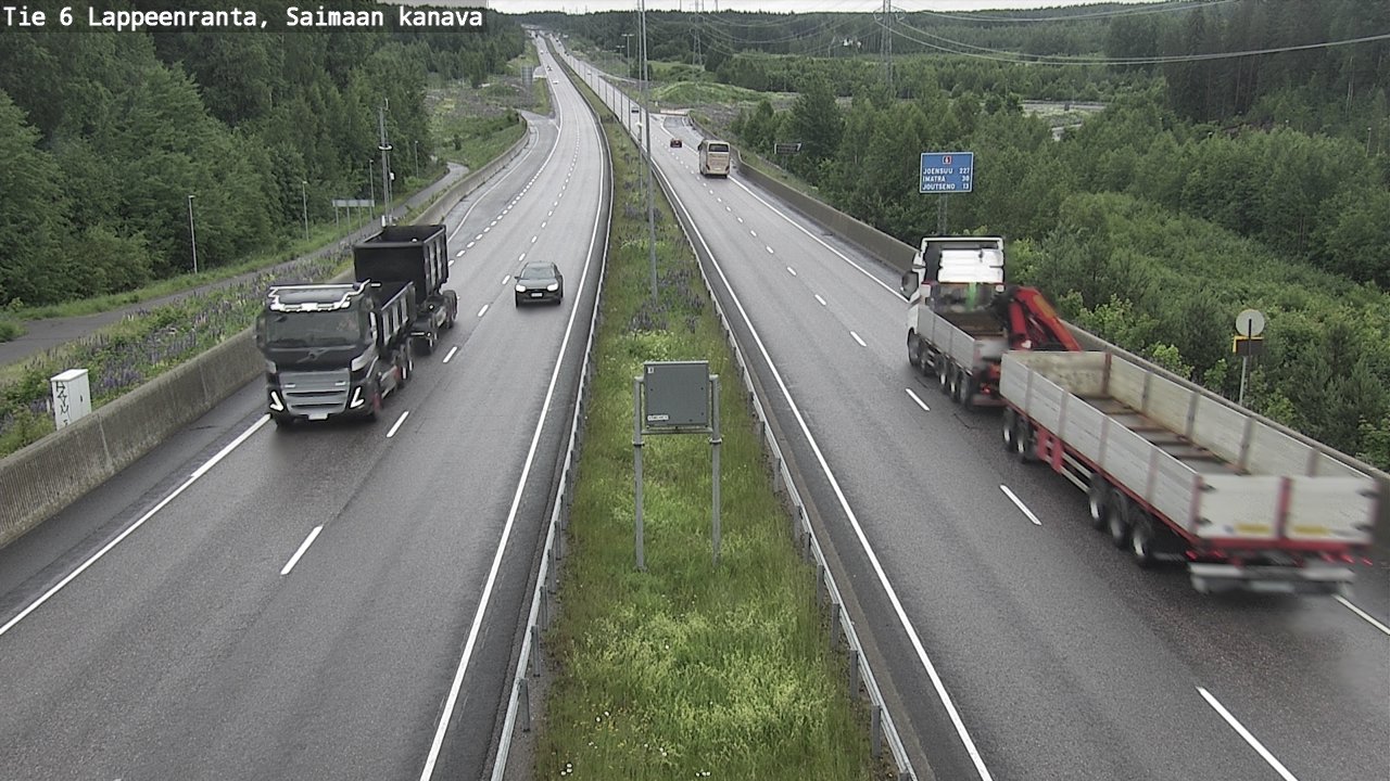 Kelikamerat Kuva Tie 6 Lappeenranta, Saimaan kanava, Lappeenranta, Etelä-Karjala