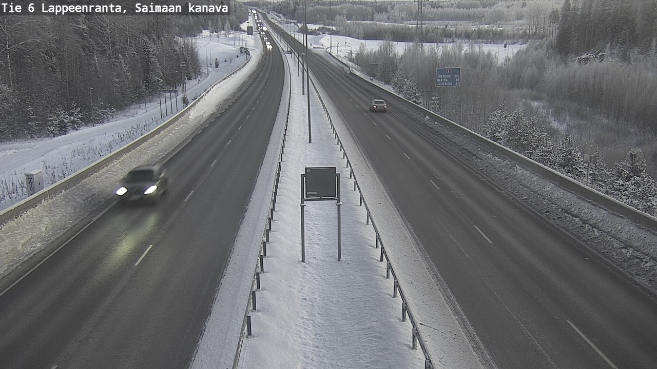 Kelikamerat Kuva Tie 6 Lappeenranta, Saimaan kanava, Lappeenranta, Etelä-Karjala